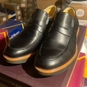 Samuel Hubbard Ivy Legend Black Leather Slip-On Penny Loafers Men’s 7.5 Wide